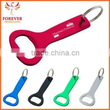 Cheap Beer Bottle Metal Aluminum Opener Keychain Ring