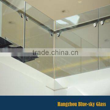 LT cut to size tempered glass for staircase railing supplier with AS BS certificate