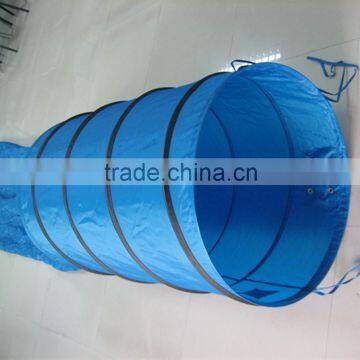 Dia60*400cm 190T polyester dog play tunnel for Agility Training