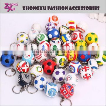 new fashion custom world cup football soccer keychain