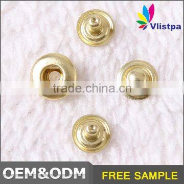 Fashion Custom Size Metal Magnetic Nickel-Free Washable Round No Hole Screw Jean Button photo-3