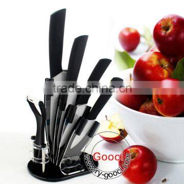 Ceramic knife set Black