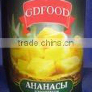 Canned Pieces Pineapple in Light Syrup 580ml
