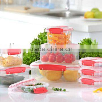 plastic clip lock food containers with lids