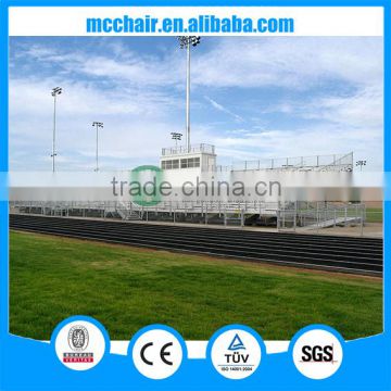 MC-PLR01 aluminum frame soccer stadium seats permanent elevated bleacher