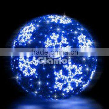 3d Crystal Sphere Motif Light White Led Glass Ball Light