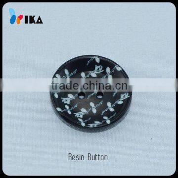 high quality laser engraved leaves resin buttons/button clothes