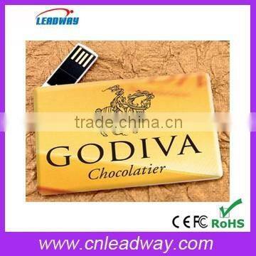 credit card style usb flash memory stick fashionable trendy business card usb flash drive with full color printing 1gb to 128gb