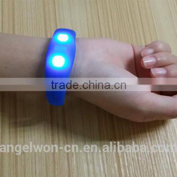 Sound control LED flashlight silicone bracelet with LED lights event and party supplies