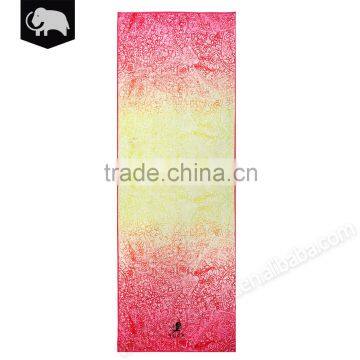 Gym and exercise accessories Recyclable microfiber printing yoga towel for yoga hall