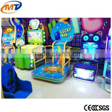 2016 Best sale coin operated amusement sport game machine, lucky man kids game machine for sale