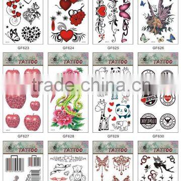 2016 hot sale eco-friendly high quality custom temporary sticker