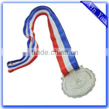High Quality Die Cast Cheap Enamel Custom Silver Medal photo-3