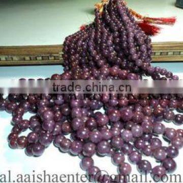 Ruby Round Beads