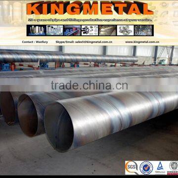 BS 1387 St13, St14, St33, St37, St44, ST52 Spirial welded carbon steel pipe made in china