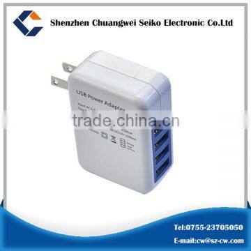 White Wall Charger 5v 2a/3.1a/4a Usb Power Adapter For Charging