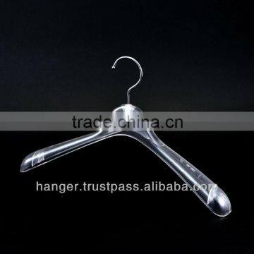 Transparent Plastic Durable Jacket Hanger for Hotel Equipment