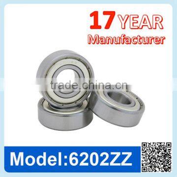 6202 ZZ RS Miniature Ball Bearing Deep Groove Ball Bearing
