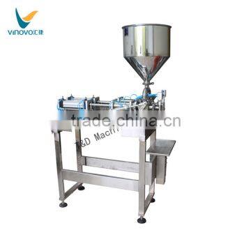 DFF3-5000 double head filling machine, semi automatic liquid and paste filling machine