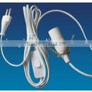 E27 cable plug with switch 2 meter length