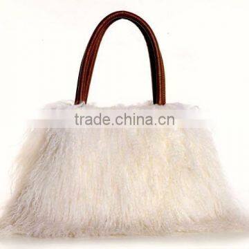 2016/2017 New Products Ladies Genuine Mongolian Lamb Fur Bag for Elegant Women with Cheap Price Fur Bag