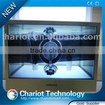 ChariotTech best price and good quality transparent lcd show box