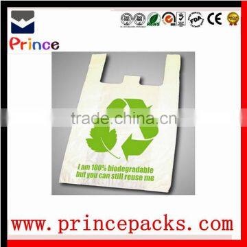 Accept Custom Order and Vest Handle Sealing & Handle biodegradable bag