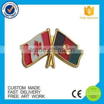 Custom metal lapel pins national flag