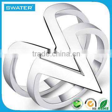 Alibaba Wholesale Stainless Steel Arrow Design Silver Rings Jewelry