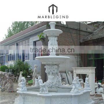 garden children statue water fountain / natural stone statue fountains