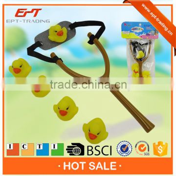 Bath toys slingshot with rubber duck for kids