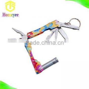 Multifunction mini folding plier with led light