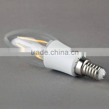 Haining Candle Light Vintage Led Filament Bulb C35 2w Color Plastic Light Source 2W E14 110V photo-5