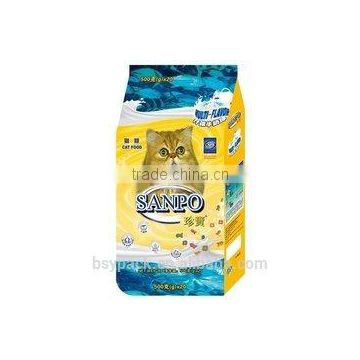 gusset laminated plastic pet food bag