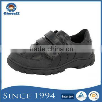 High Quality Comfortable Black Kids School Training Shoes with No Lace