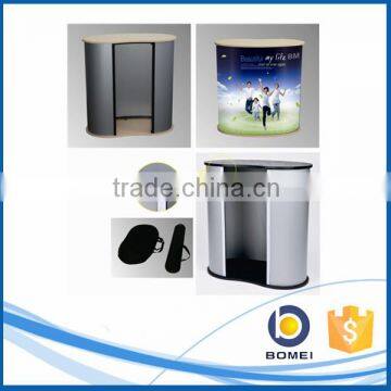 Popular style custom promotor desk, portable folding promotion counter