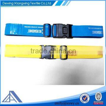 Travel ID Badge Luggage Strap/ Custom Luggage Belt with Lock/ Luggage Accessory