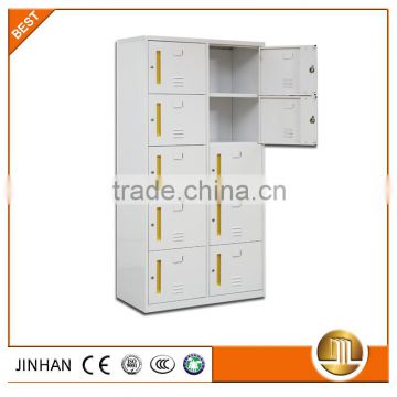 commercial knock down 10 door luggage lockers for office or changing room