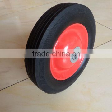 8x1.75 solid rubber powder wheel 8" solid wheel for hand truck