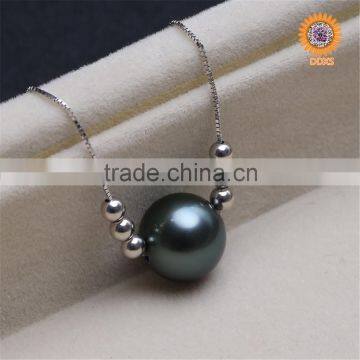 custom wholesale fashion semi mounting shell pearl pendant sterling silver