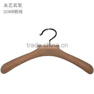 Luxury Brown Heavy Duty Bridal Wedding Dress Hanger In Flocking