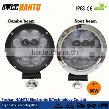 7 inch High beam led work light /60W PMMA lens Led work light for truck ,ATVS,long vehicle,SUV/Model:HT-G06