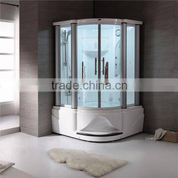 Enclosed massage whirlpool steam shower room