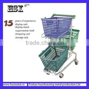 Yiwu Folding Shopping Trolley Use in Supermarket HSX-1307 photo-6