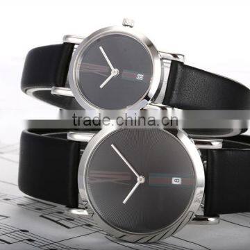 Leather Quartz Pair Couple Watches With Fashion Design photo-3