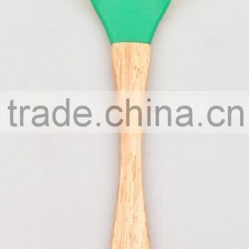 Beautiful in Desigh LFGB Testing Silicon Kitchenware With Ruber Wooden Handle photo-4