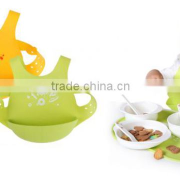 High Quality FDA Silicone Baby Bibs Table Ware