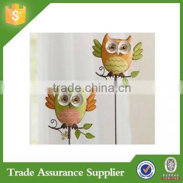 Metal decorative garden stake with owl for sale