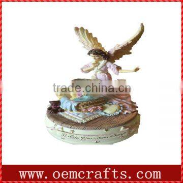 Fancy baby's guardian angel beautiful custom snow globe