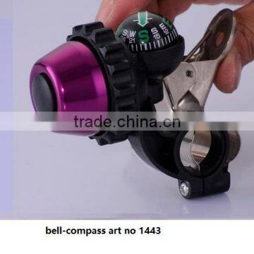 Aluminium Novelty China Bicycle Bike Turning Bell With Compass photo-2